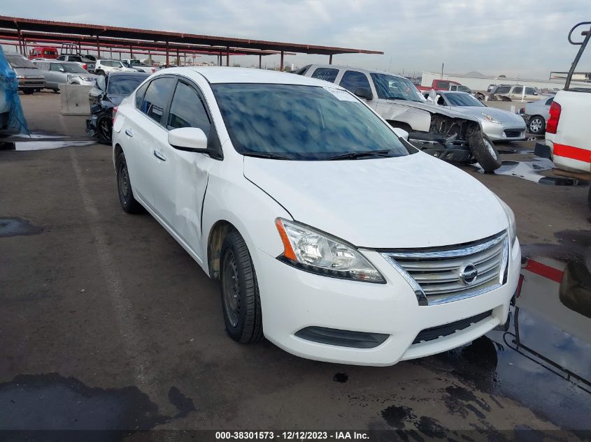 2015 Nissan Sentra S VIN: 3N1AB7AP2FY246021 Lot: 38301573