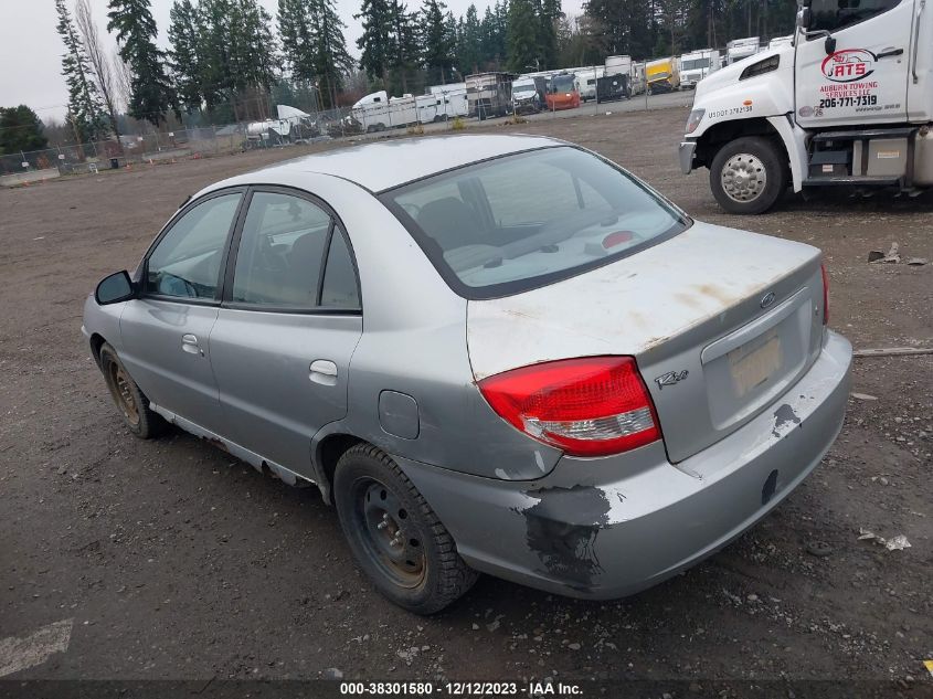 2004 Kia Rio VIN: KNADC125446285521 Lot: 38301580