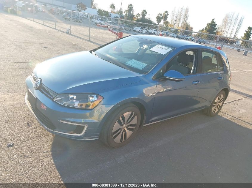 2016 Volkswagen E-Golf Se VIN: WVWKP7AU9GW915340 Lot: 38301599