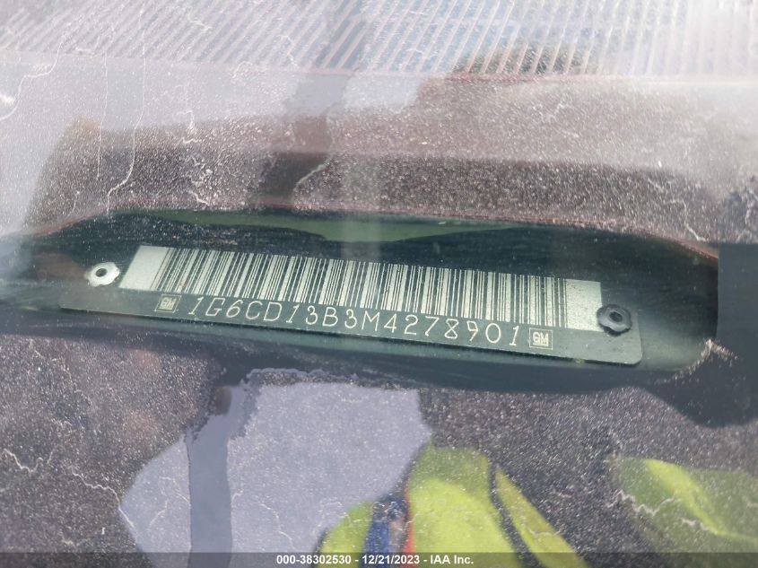 1991 Cadillac Deville VIN: 1G6CD13B3M4278901 Lot: 38302530