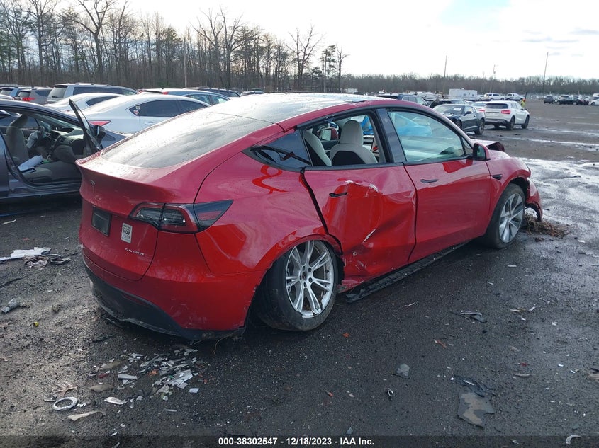 2022 TESLA MODEL Y VIN: 7SAYGAEE5NF312044
