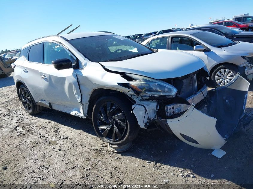 2018 Nissan Murano Sl VIN: 5N1AZ2MG0JN142863 Lot: 38302746