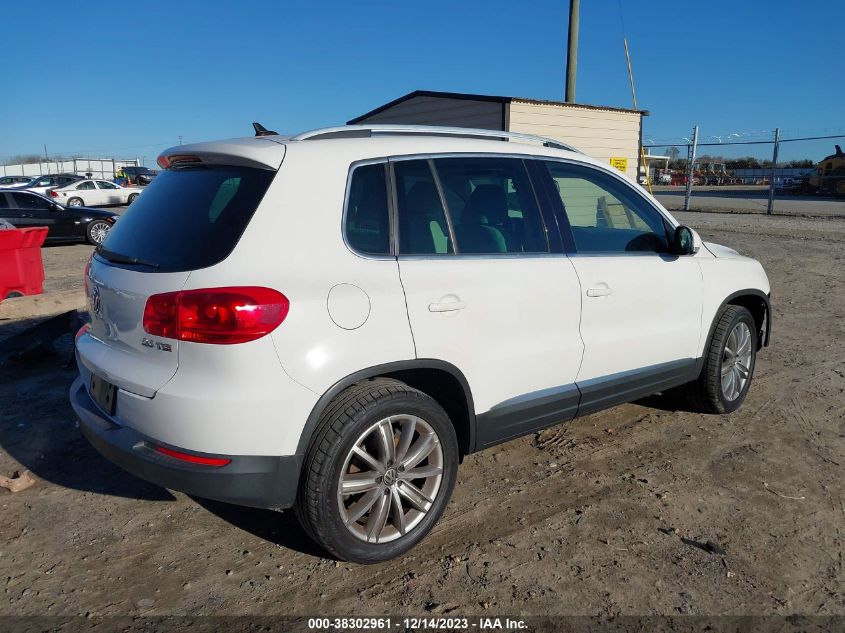 2013 Volkswagen Tiguan Se VIN: WVGAV7AX6DW542325 Lot: 38302961