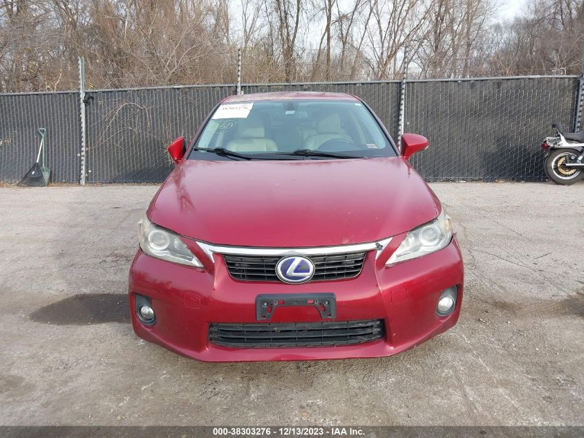 2012 Lexus Ct 200H Premium VIN: JTHKD5BH7C2080689 Lot: 38303276