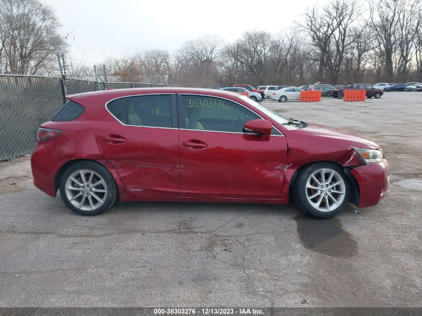 2012 Lexus Ct 200H Premium VIN: JTHKD5BH7C2080689 Lot: 38303276