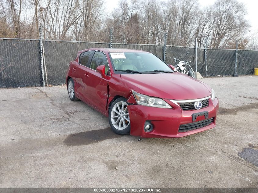 2012 Lexus Ct 200H Premium VIN: JTHKD5BH7C2080689 Lot: 38303276