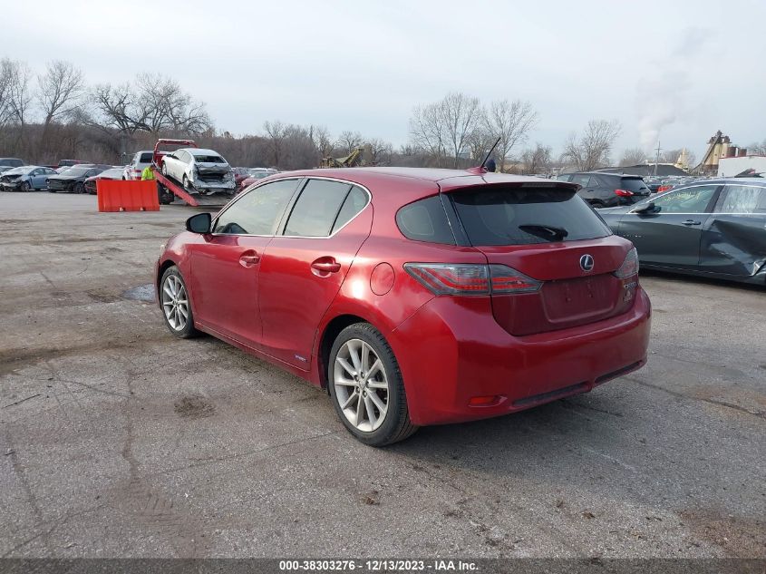 2012 Lexus Ct 200H Premium VIN: JTHKD5BH7C2080689 Lot: 38303276