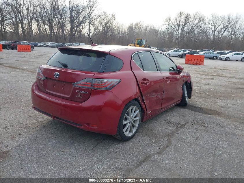 2012 Lexus Ct 200H Premium VIN: JTHKD5BH7C2080689 Lot: 38303276