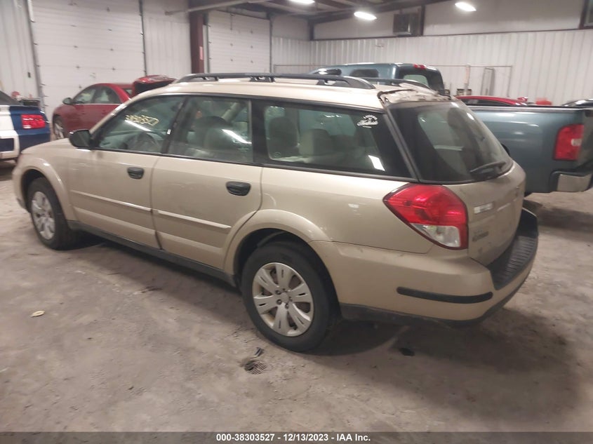 2008 Subaru Outback VIN: 4S4BP60C886316039 Lot: 38303527