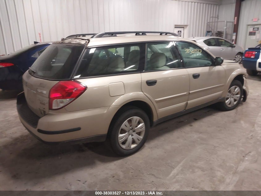 2008 Subaru Outback VIN: 4S4BP60C886316039 Lot: 38303527