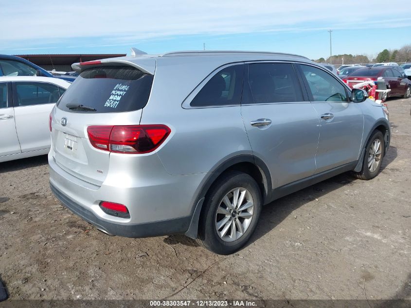 2019 Kia Sorento 2.4L Lx VIN: 5XYPG4A3XKG592675 Lot: 38303547