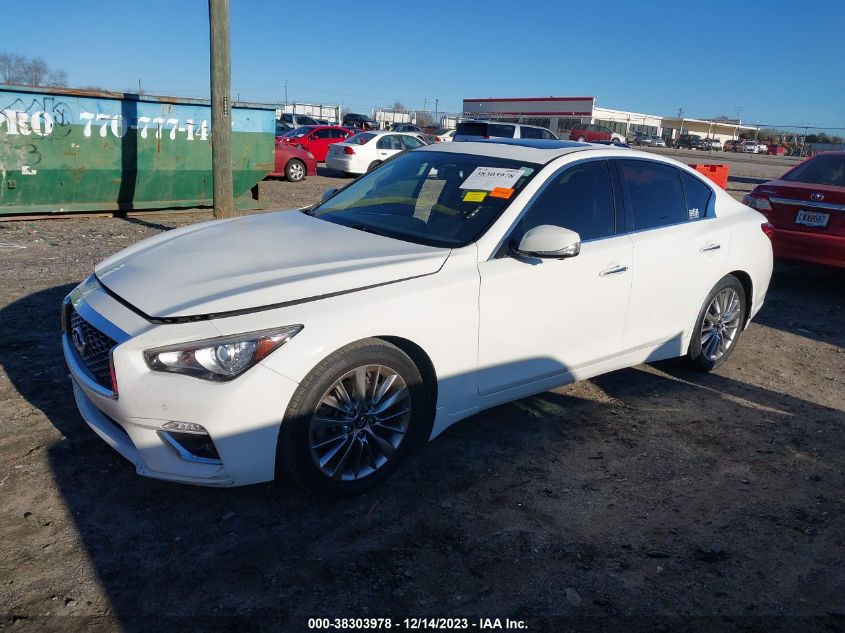 2018 Infiniti Q50 3.0T Luxe VIN: JN1EV7AP5JM350135 Lot: 38303978