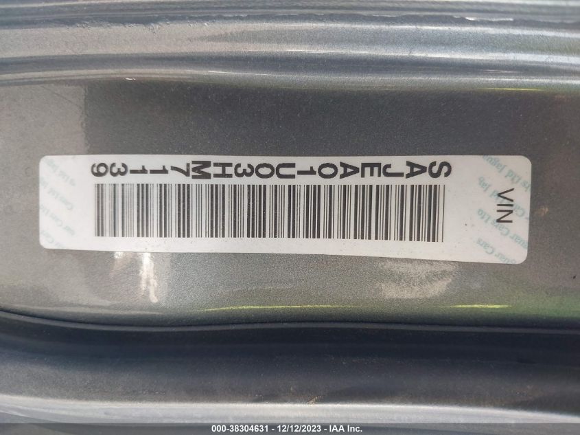 2003 Jaguar S-Type 4.2L V8 A6 VIN: SAJEA01U03HM71139 Lot: 38304631