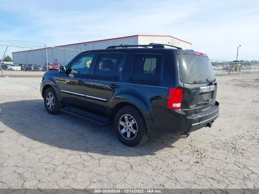 2010 Honda Pilot Touring VIN: 5FNYF4H87AB040629 Lot: 38305534