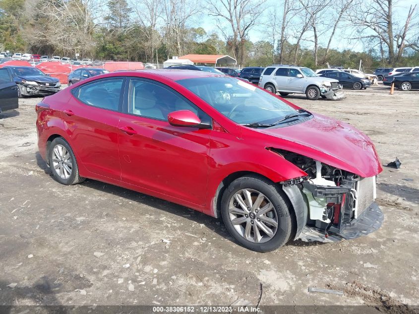 2016 Hyundai Elantra Se VIN: KMHDH4AE7GU598758 Lot: 38306152