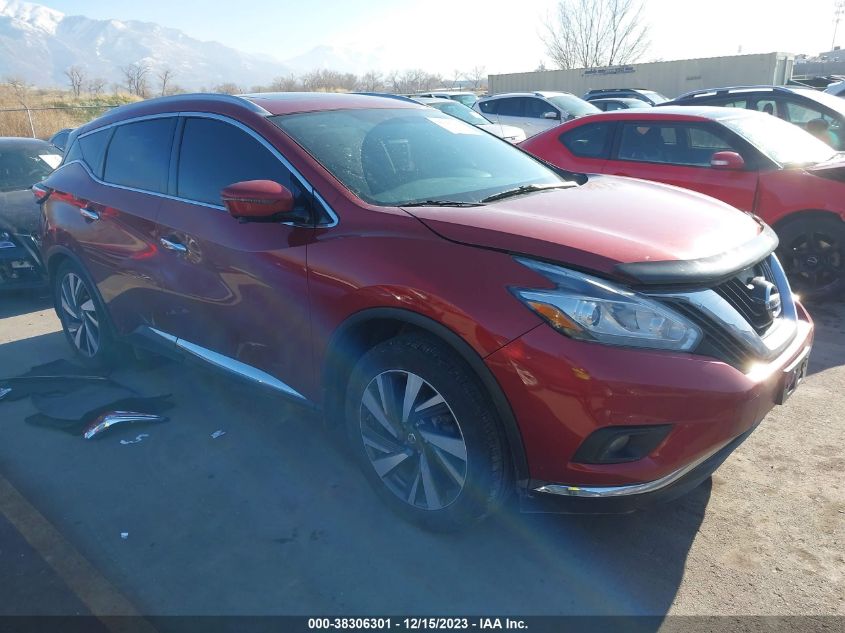 5N1AZ2MHXGN119284 2016 Nissan Murano Platinum