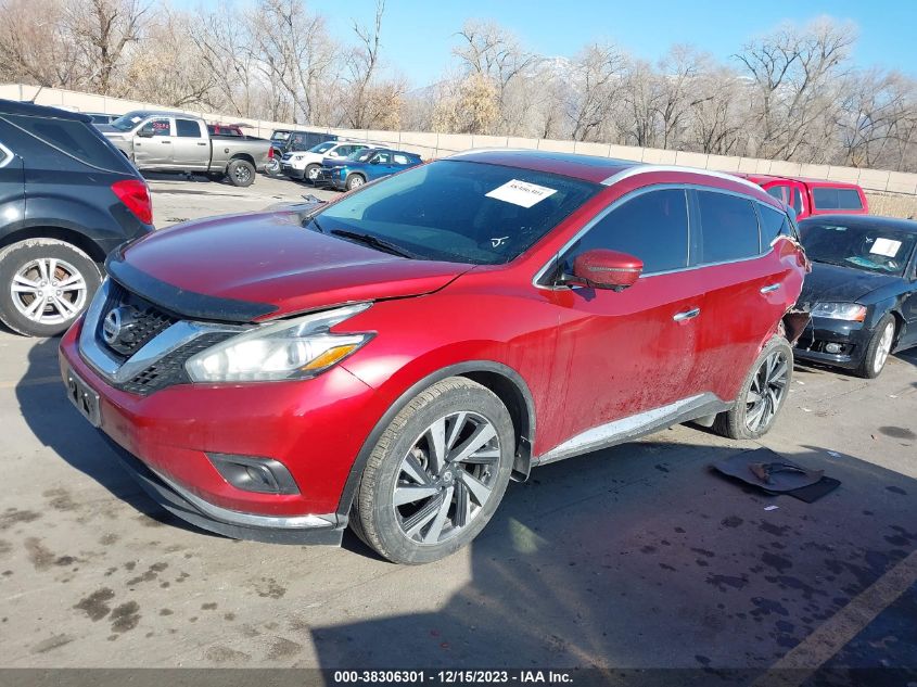 5N1AZ2MHXGN119284 2016 Nissan Murano Platinum