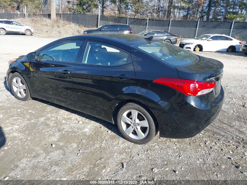 2013 Hyundai Elantra Gls Pzev VIN: 5NPDH4AE4DH269915 Lot: 38306315