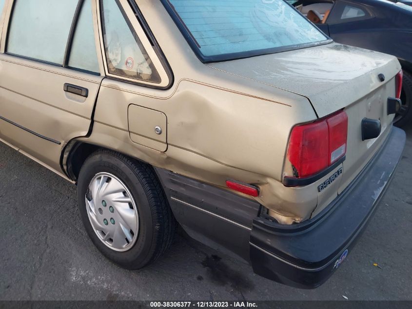 1987 Chevrolet Nova VIN: 1Y1SK5147HZ101749 Lot: 38306377