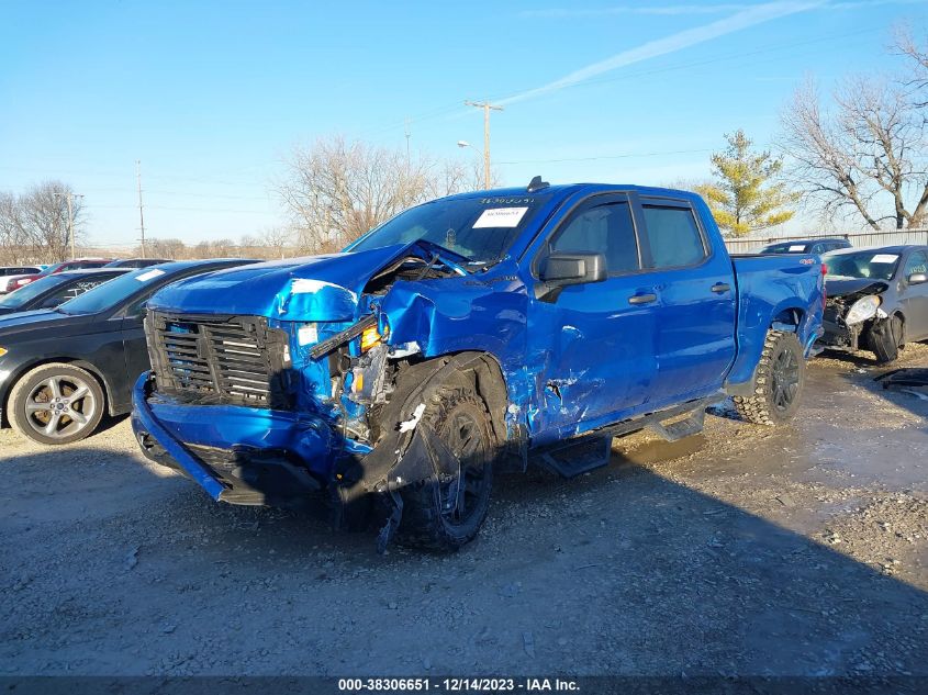 2022 Chevrolet Silverado 1500 4Wd Short Bed Custom VIN: 1GCPDBEK9NZ631261 Lot: 38306651