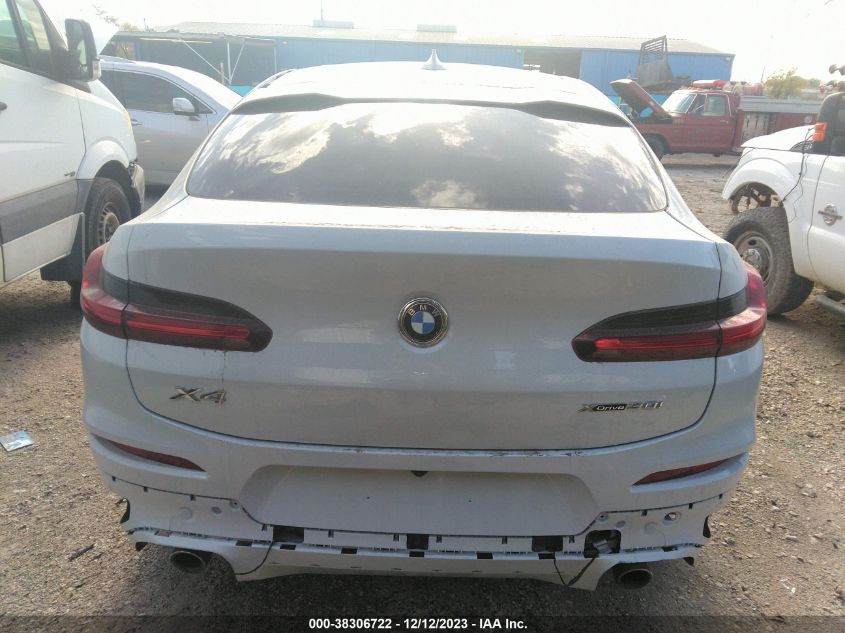 2020 BMW X4 xDrive30I VIN: 5UX2V1C06L9C80682 Lot: 38306722