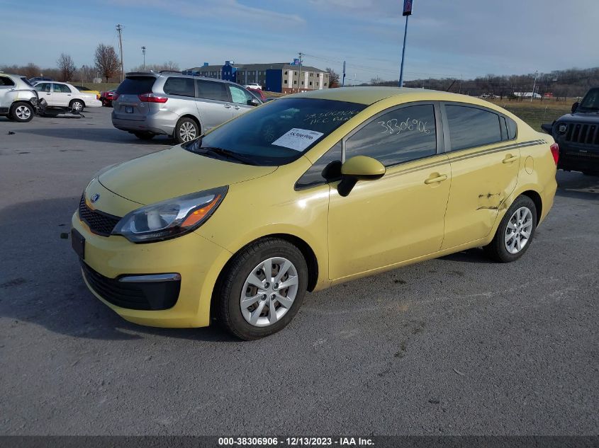 2016 Kia Rio Lx VIN: KNADM4A32G6540024 Lot: 38306906