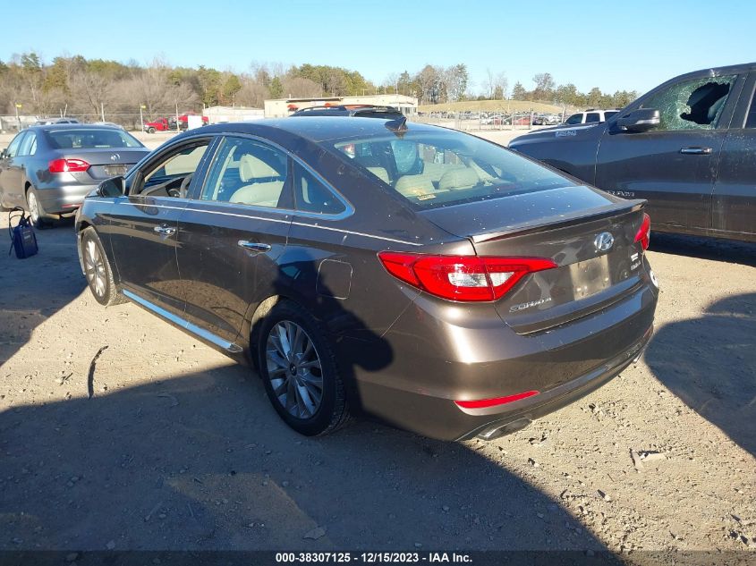 2015 Hyundai Sonata Limited VIN: 5NPE34AF7FH223381 Lot: 38307125