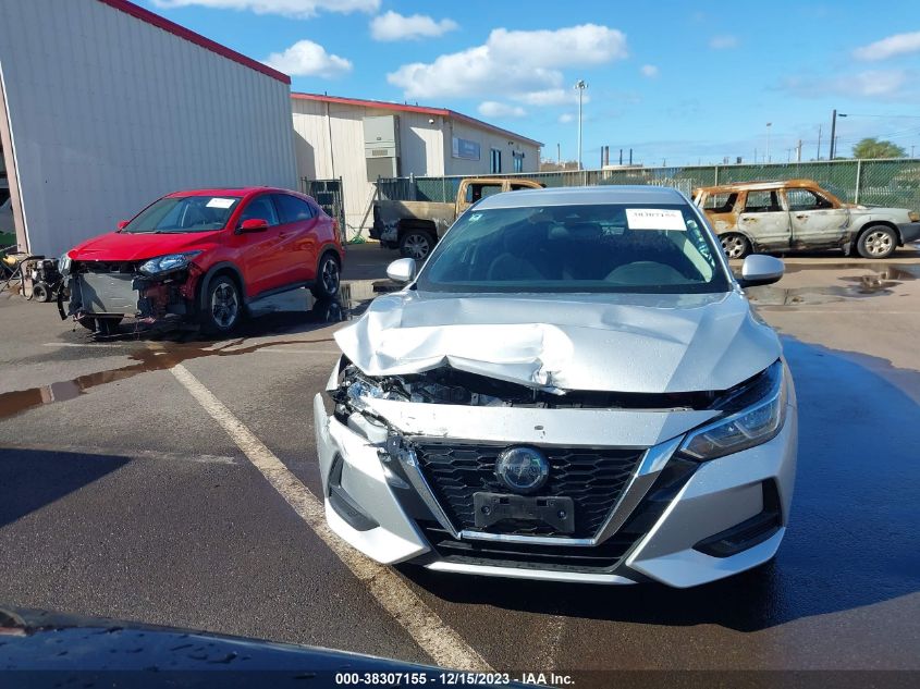 2020 Nissan Sentra S Xtronic Cvt VIN: 3N1AB8BVXLY220006 Lot: 38307155