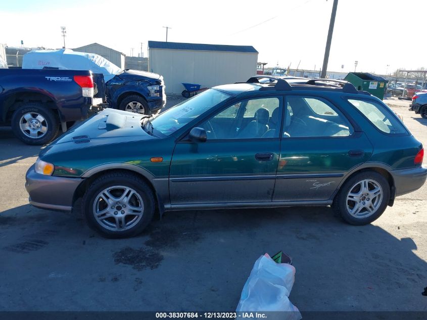 1997 Subaru Impreza Outback Sport VIN: JF1GF4859VH810407 Lot: 38307684