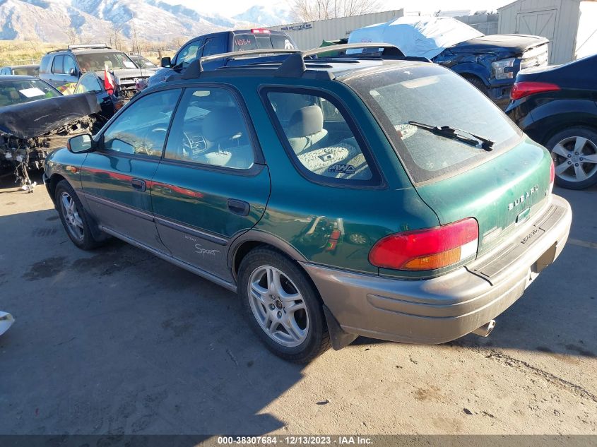 1997 Subaru Impreza Outback Sport VIN: JF1GF4859VH810407 Lot: 38307684