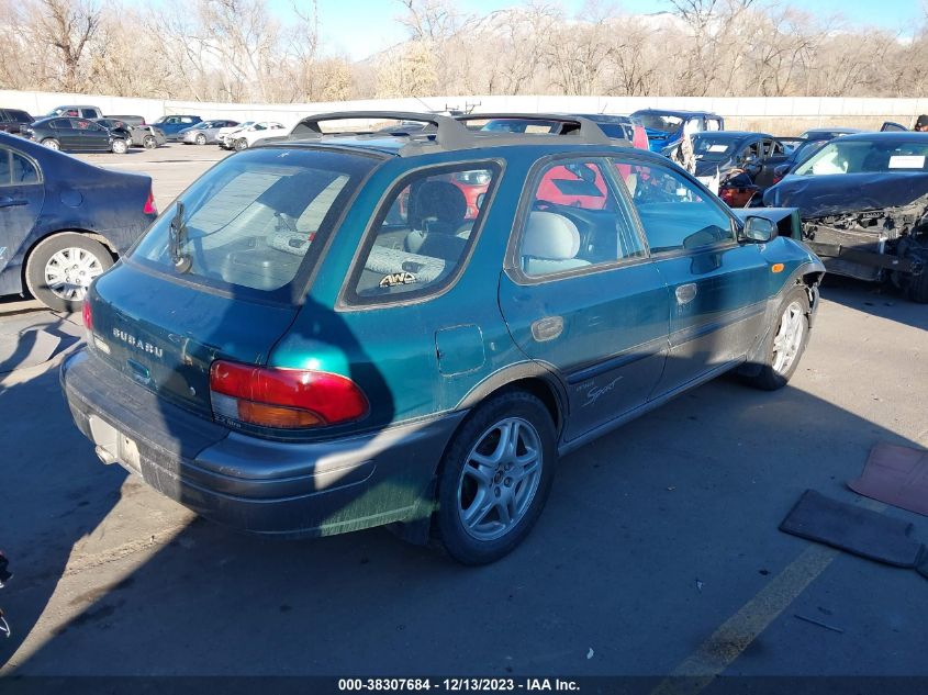 1997 Subaru Impreza Outback Sport VIN: JF1GF4859VH810407 Lot: 38307684