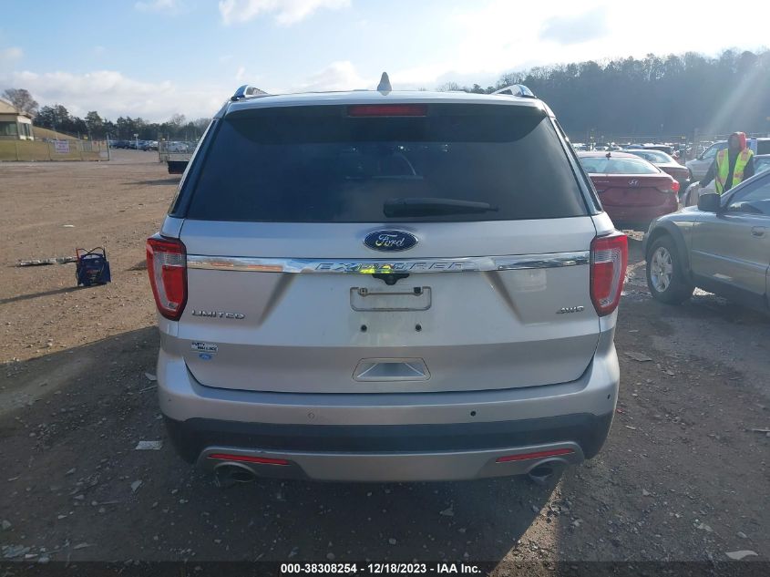 2017 Ford Explorer Limited VIN: 1FM5K8F80HGB81658 Lot: 38308254