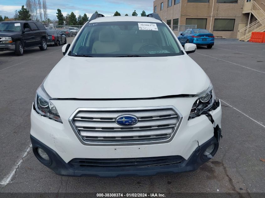 2017 Subaru Outback 2.5I Premium VIN: 4S4BSAFCXH3431008 Lot: 38308374