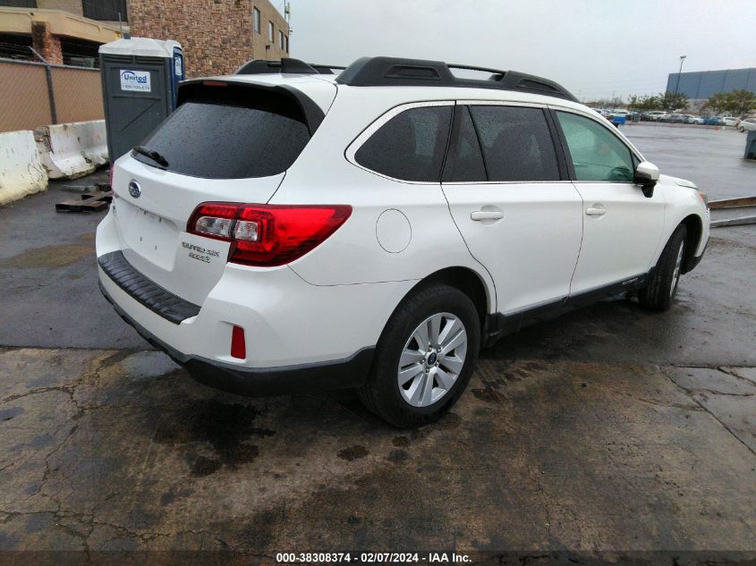 2017 Subaru Outback 2.5I Premium VIN: 4S4BSAFCXH3431008 Lot: 38308374