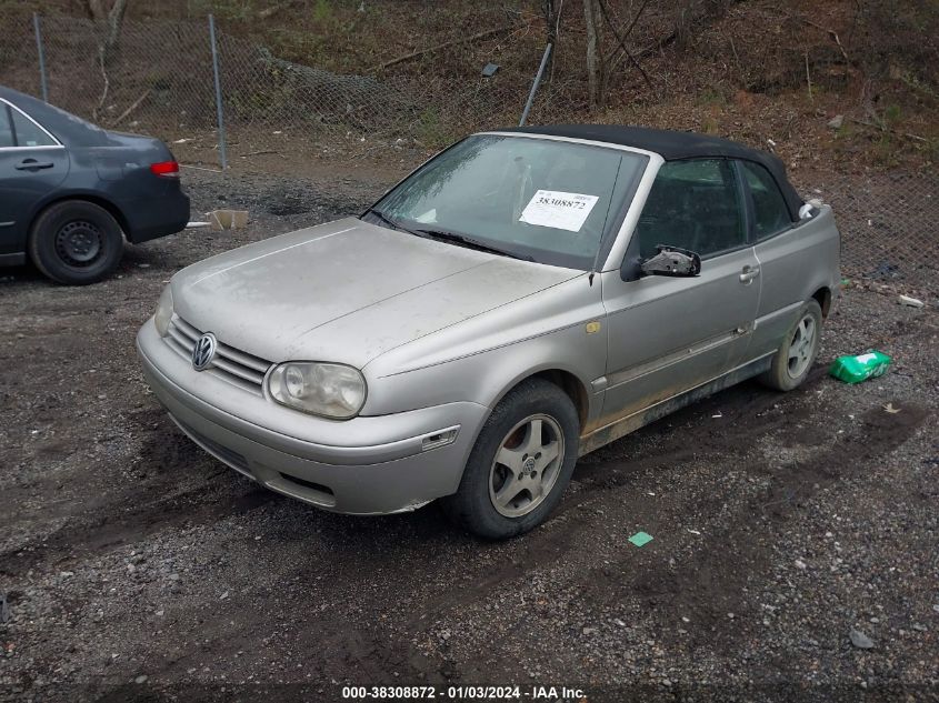 2000 Volkswagen Cabrio Gls VIN: 3VWDC21V9YM801644 Lot: 38308872