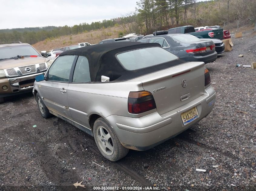 2000 Volkswagen Cabrio Gls VIN: 3VWDC21V9YM801644 Lot: 38308872