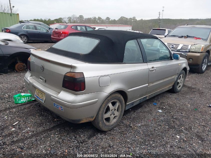 2000 Volkswagen Cabrio Gls VIN: 3VWDC21V9YM801644 Lot: 38308872