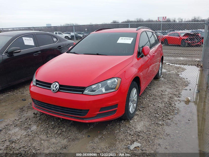 2015 VOLKSWAGEN GOLF SPORTWAGEN TSI S 4-DOOR - 3VWC17AU9FM515716