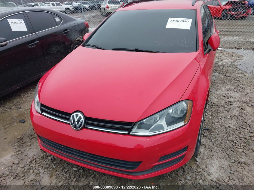 2015 VOLKSWAGEN GOLF SPORTWAGEN TSI S 4-DOOR - 3VWC17AU9FM515716