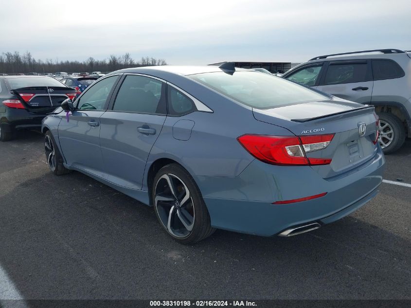 2022 Honda Accord Sport VIN: 1HGCV1F38NA066319 Lot: 38310198