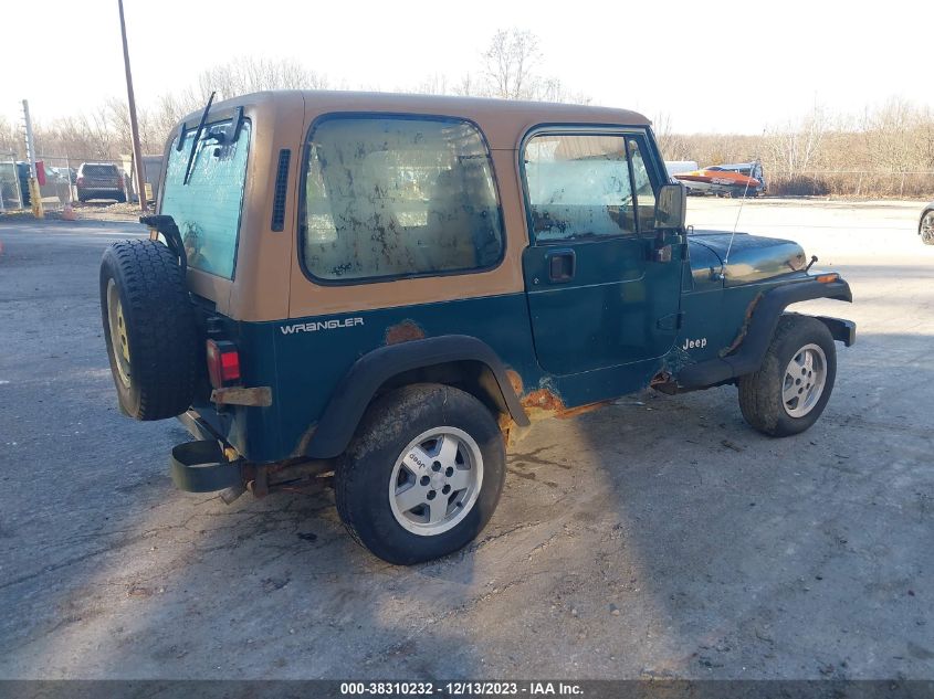 1995 Jeep Wrangler / Yj S/Rio Grande VIN: 1J4FY19P0SP213267 Lot: 38310232