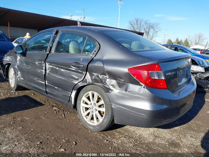 2012 Honda Civic Ex VIN: 19XFB2F82CE011266 Lot: 38310360