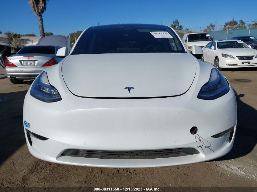 2021 Tesla Model Y Long Range Dual Motor All-Wheel Drive VIN: 5YJYGDEE0MF271366 Lot: 38311558