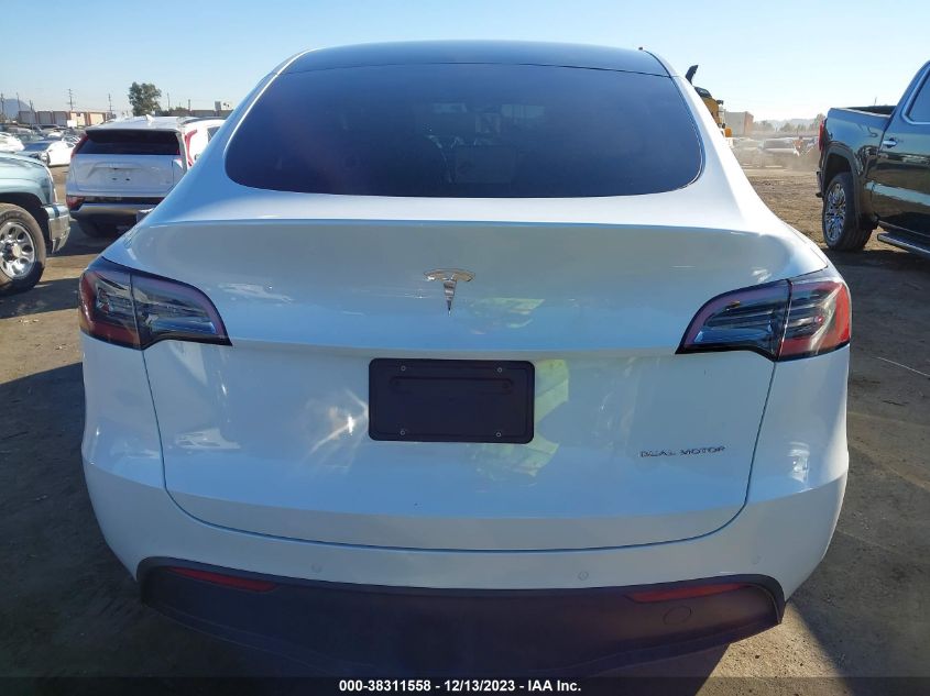 2021 Tesla Model Y Long Range Dual Motor All-Wheel Drive VIN: 5YJYGDEE0MF271366 Lot: 38311558