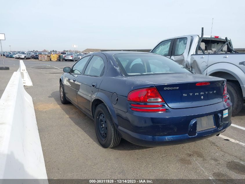 2005 Dodge Stratus Sxt VIN: 1B3EL46T75N636304 Lot: 38311928