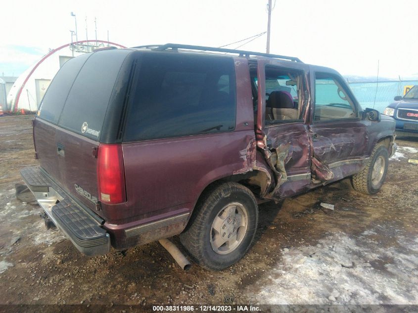 1996 Chevrolet Tahoe K1500 VIN: 1GNEK13R4TJ396925 Lot: 38311986