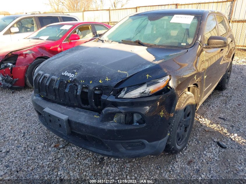 2014 Jeep Cherokee Sport VIN: 1C4PJLAB3EW112826 Lot: 38312127