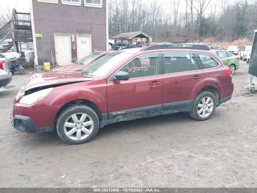 2013 Subaru Outback 2.5I VIN: 4S4BRBAC9D3227870 Lot: 38312956