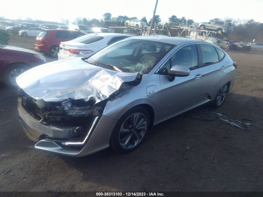 2018 Honda Clarity Plug-In Hybrid Touring VIN: JHMZC5F31JC010550 Lot: 38313103