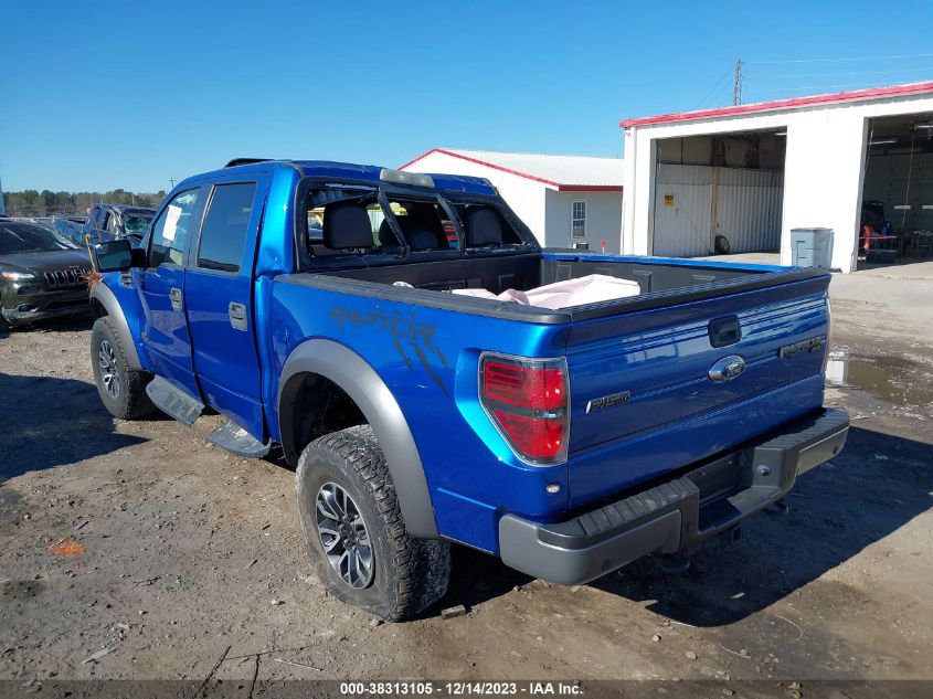 2013 Ford F-150 Svt Raptor VIN: 1FTFW1R69DFD68394 Lot: 38313105